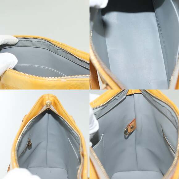 LOUIS VUITTON Monogram Vernis Houston Hand Bag Gris M91053 - Picture 12 of 13